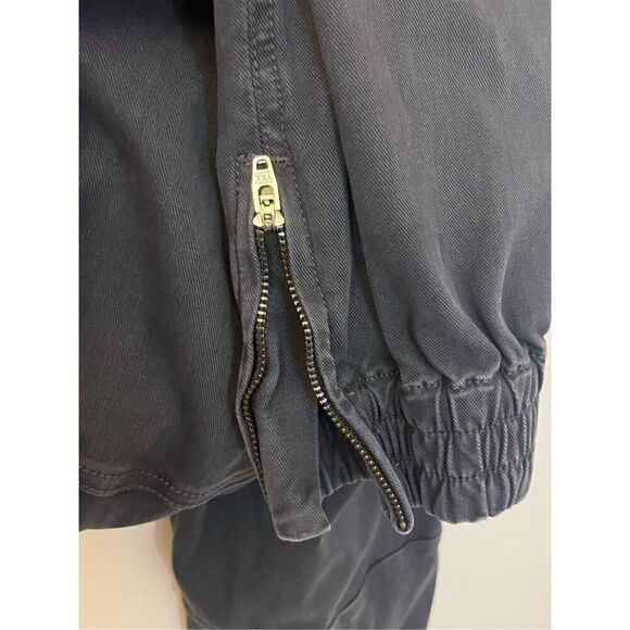 Spanx Stretch Twill Cargo Pull On Ankle Zip Jogger Gray L - Picture 5 of 5